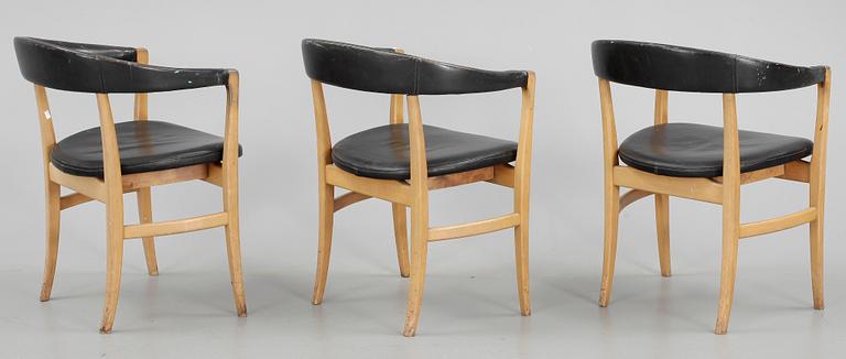 KARMSTOLAR, 3 st, AB Westbergs Möbler, Tranås, 1960-tal.