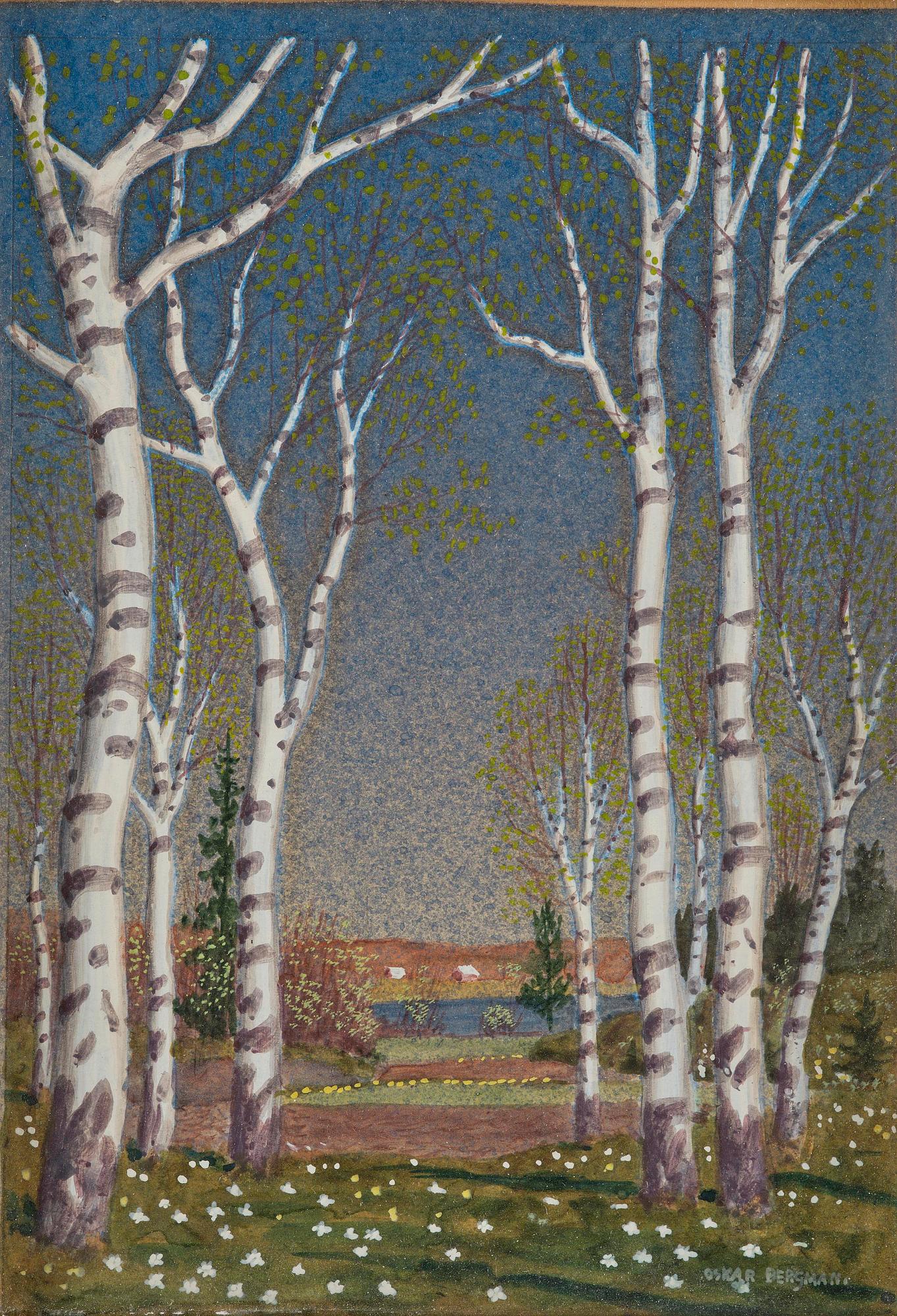 Oskar Bergman, Birch Trees.