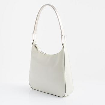 Prada, a white leather bag.