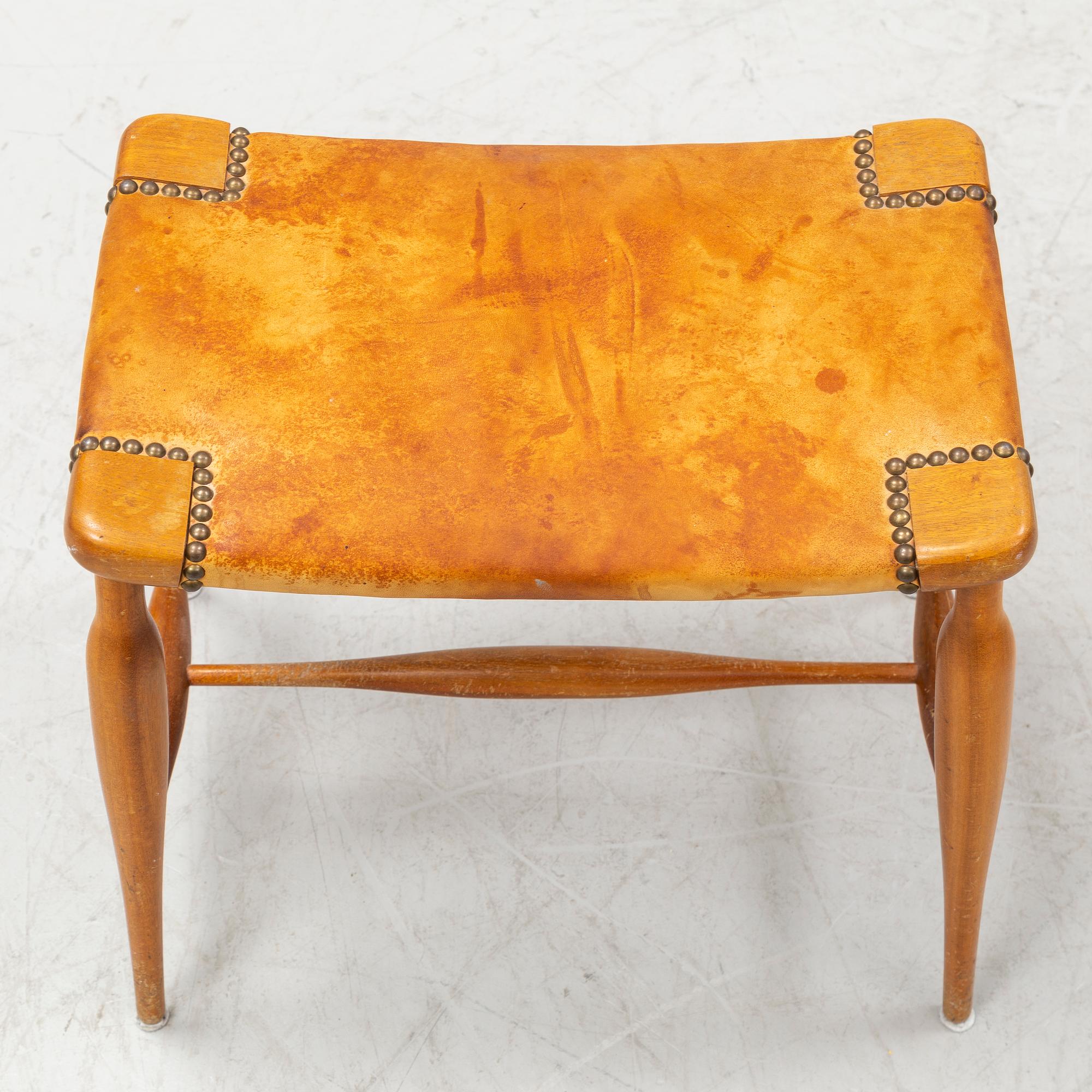 Josef Frank, a model 967 stool, Firma Svenskt Tenn.