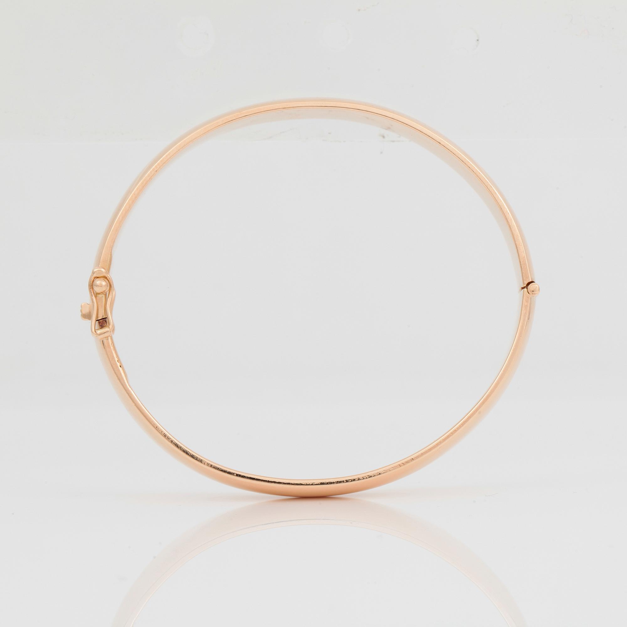 ARMRING, 18k guld, AIG, Gävle, 1990. Vikt 61 g.