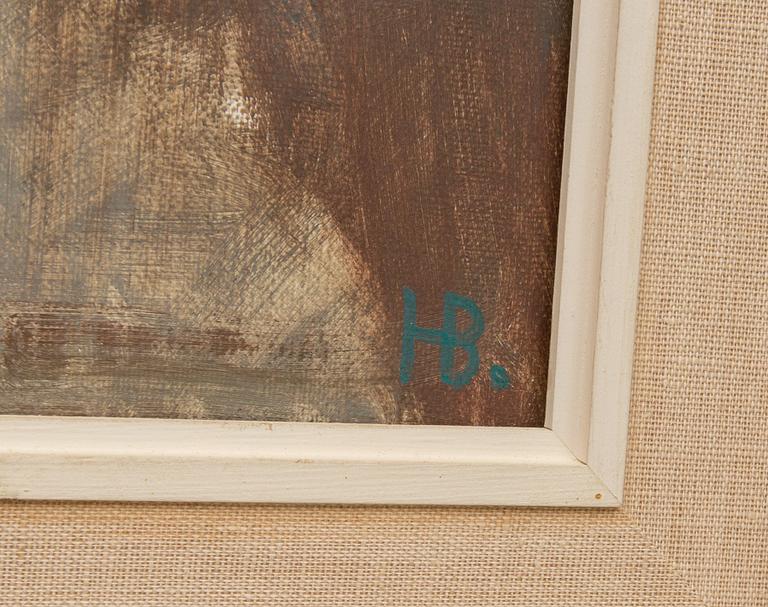HANS BILLGREN, olja på duk, monogramsignerad.