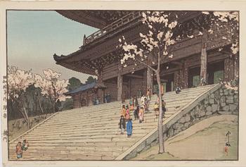 Hiroshi Yoshida, after, Romon (Chion’in Temple gate), second part of the 20th century.