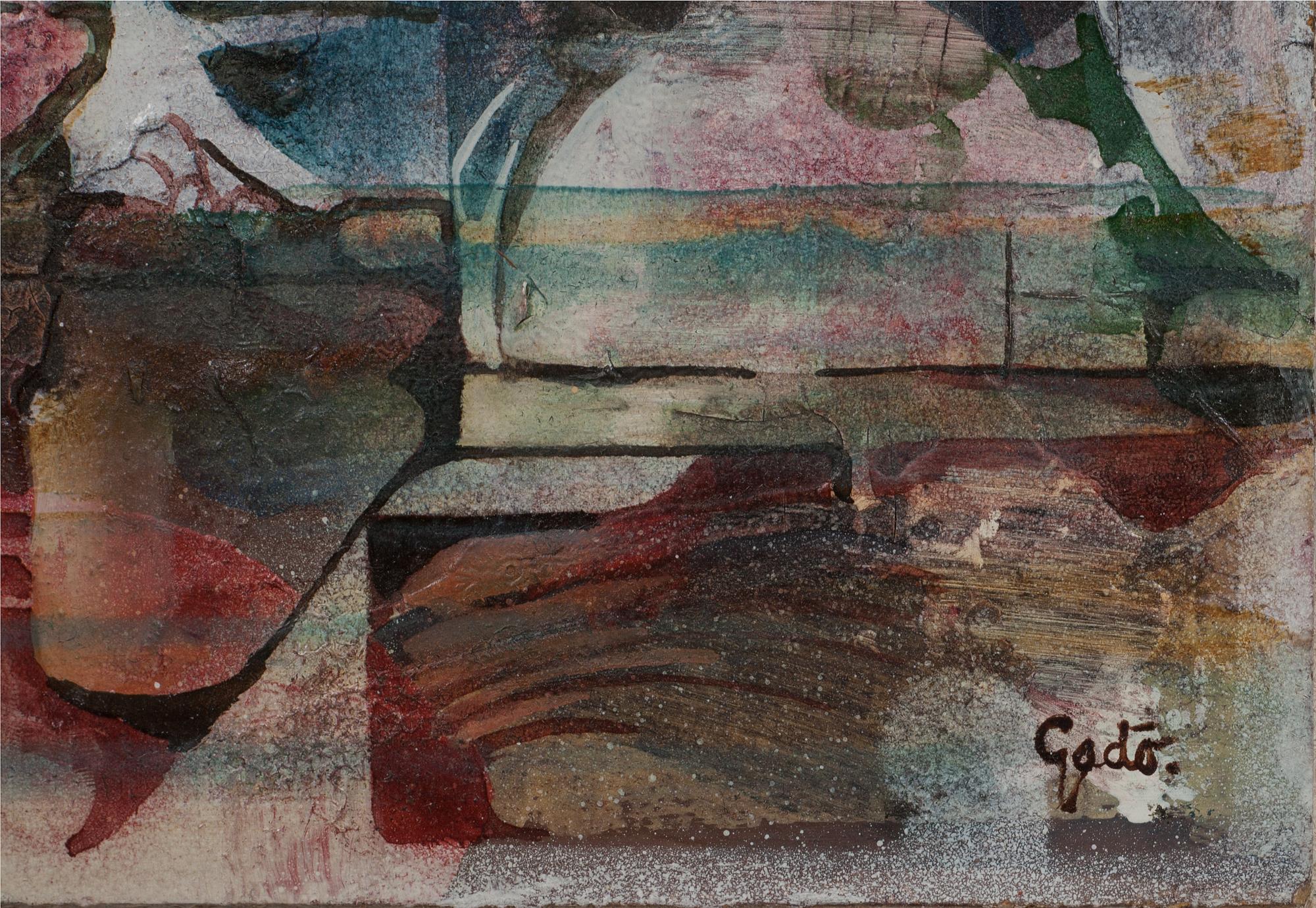 BERTIL GADÖ, olja på pannå, signerad.