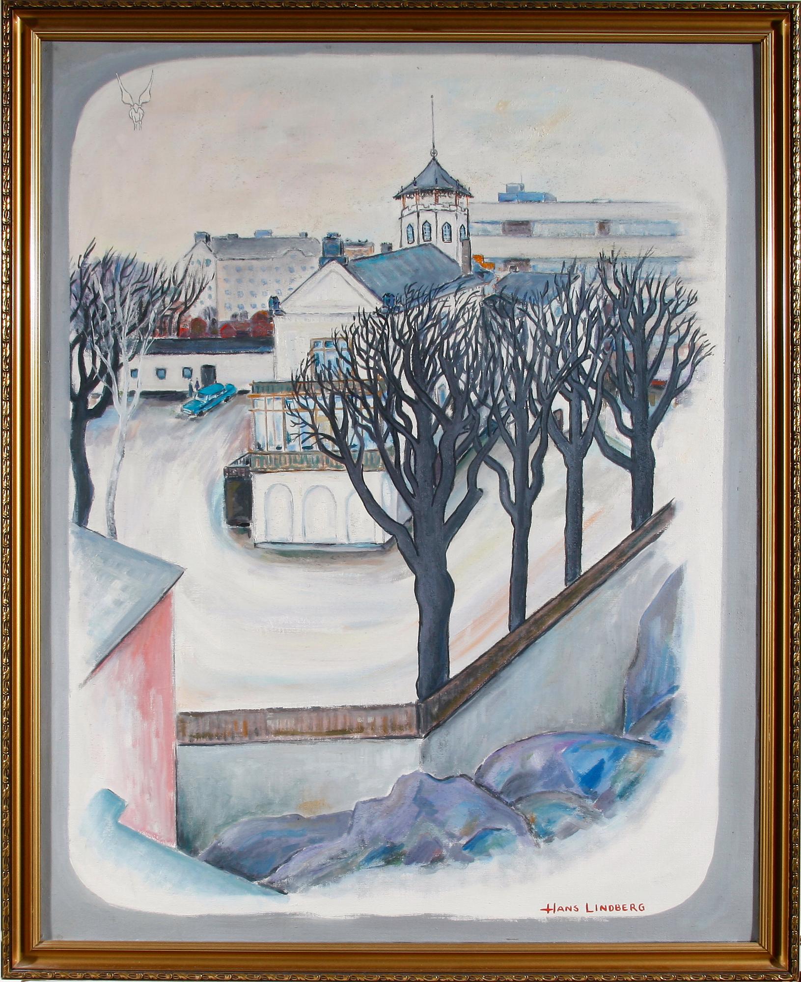 HANS LINDBERG (Komålaren), olja på duk. Sign.