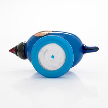 Oiva Toikka, A glas bird 'Turkey fowl' and glass egg 'Turkey Fowl Egg', second quality, signed O. T. II Nuutajärvi.