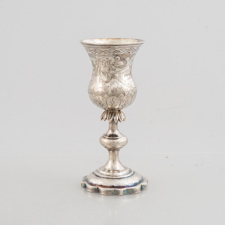 A silver chalice, Vilnius 1860.