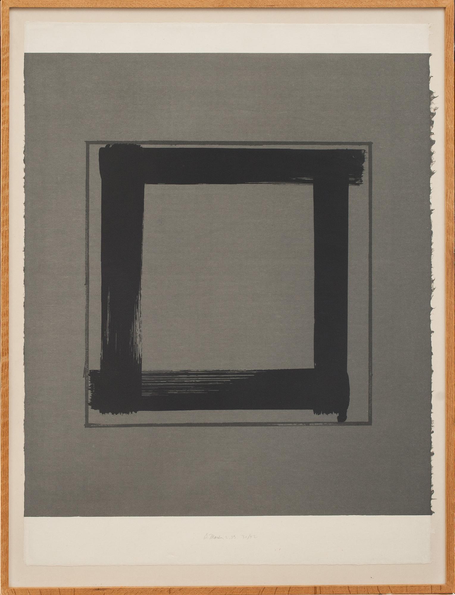 BRICE MARDEN, serigrafi, signerad, numrerad 30/32 och daterad- 83.