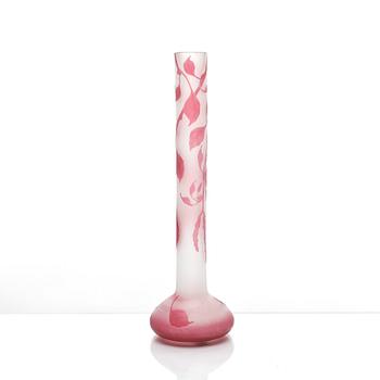 KARL LINDBERG, vas, glas, kosta, signerad.