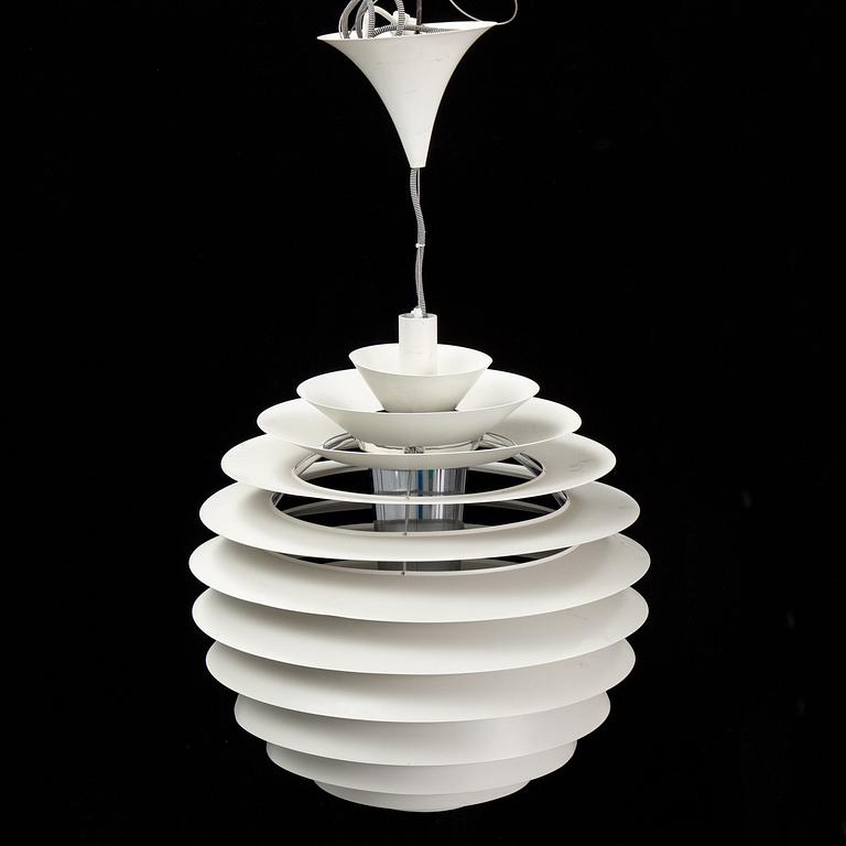 Poul Henningsen, a 'PH Globe/Louvre' pendant light, Louis Poulsen, Denmark.