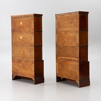 Bookcase, 8 modules. Early 20th century.