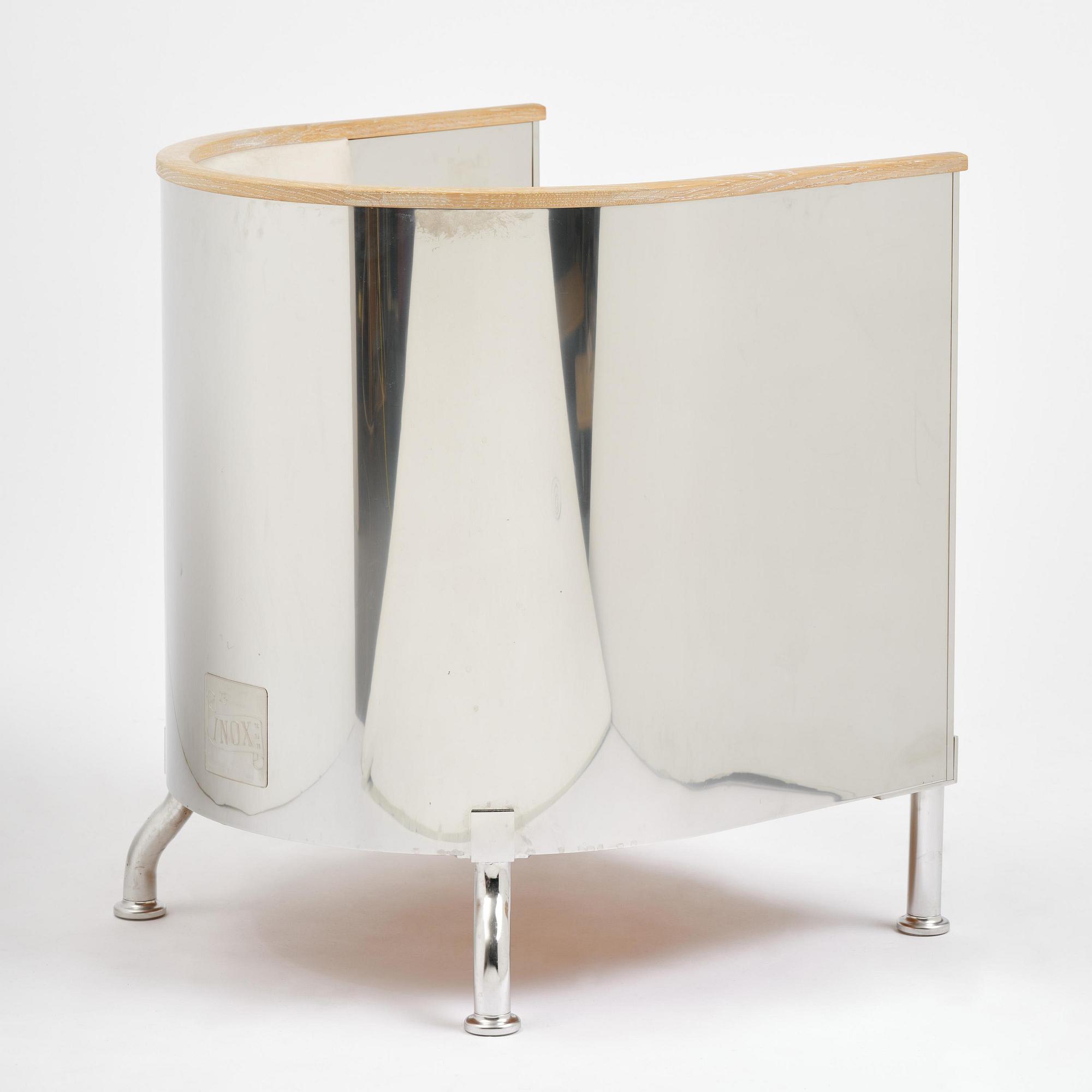 Mats Theselius, an "Inox" armchair, ed. HC 16/19, Källemo, Värnamo, post 2015.