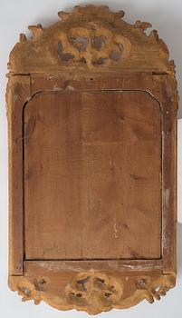 SPEGELLAMPETT, för två ljus, stockholmsarbete, 1700-talets andra hälft, rokoko.