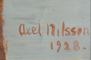 Axel Nilsson, signerad och daterad 1928, olja på duk.
