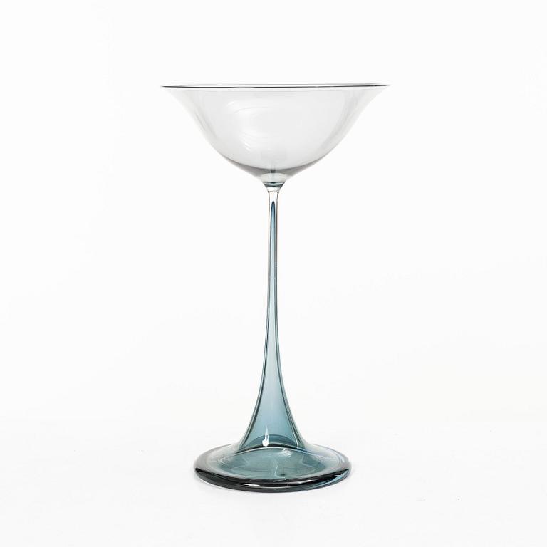 Nils Landberg, a tulip glass, Orrefors Expo, 1957.