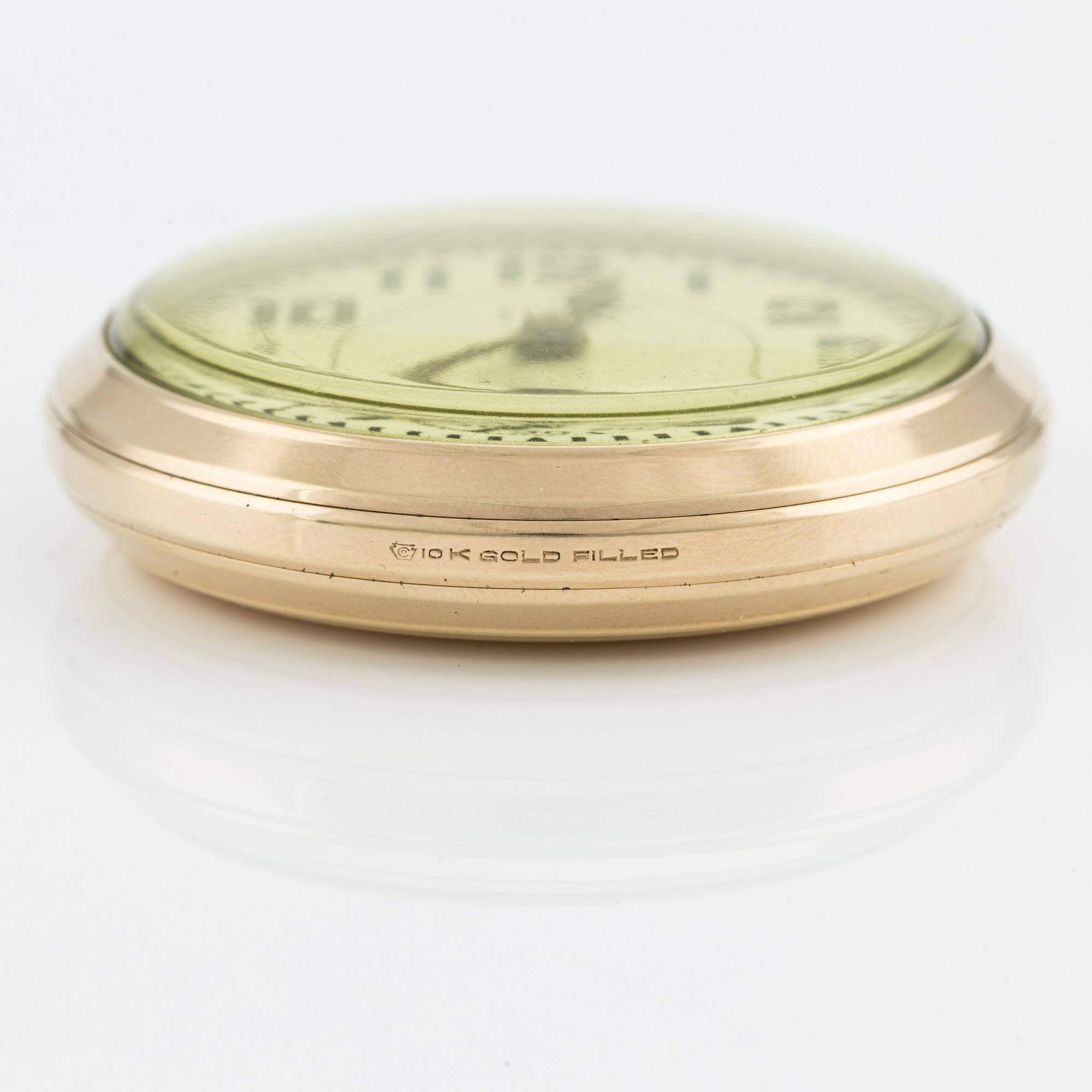 Elgin National Watch Co, B.W. Raymond, fickur med kedja, 49,5 mm.