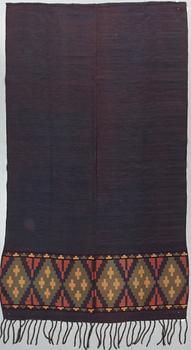 VÄGGVÄVNAD. Ull, 1900-talets första hälft, 231 x 130.