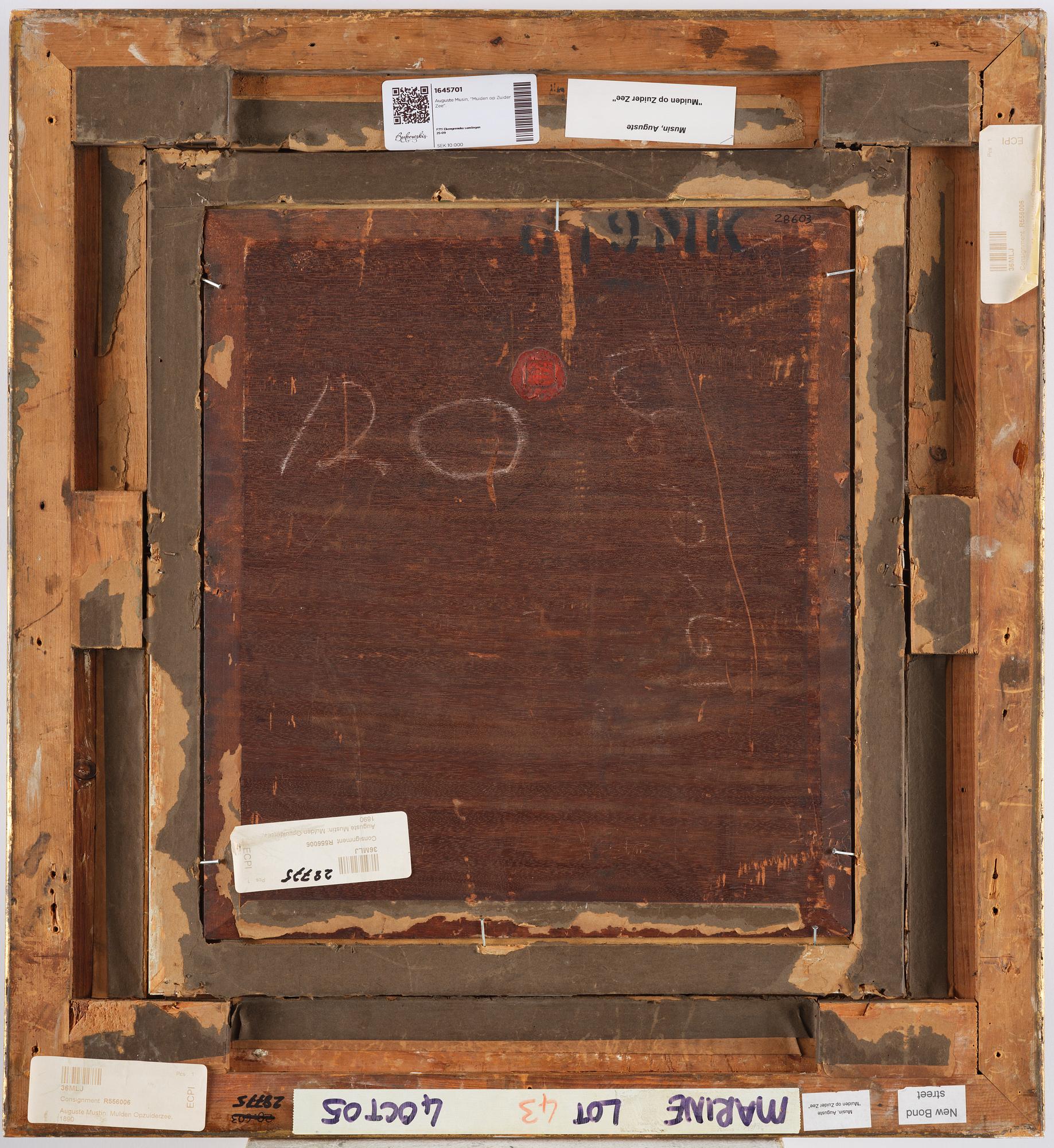 Auguste Musin, "Muiden op Zuider Zee".