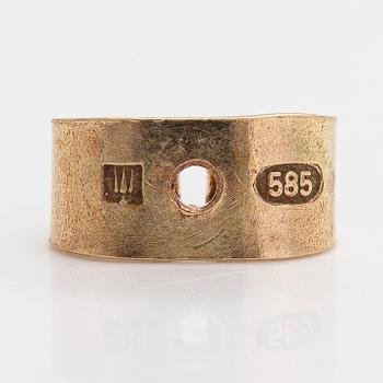Björn Weckström, korvakorut, "Da Capo", 18K kultaa ja briljanttihiottuja timantteja, yht. noin 0.36 ct. Lapponia 1988.