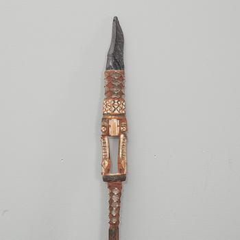 SPEAR WITH OBSIDIAN HEAD.