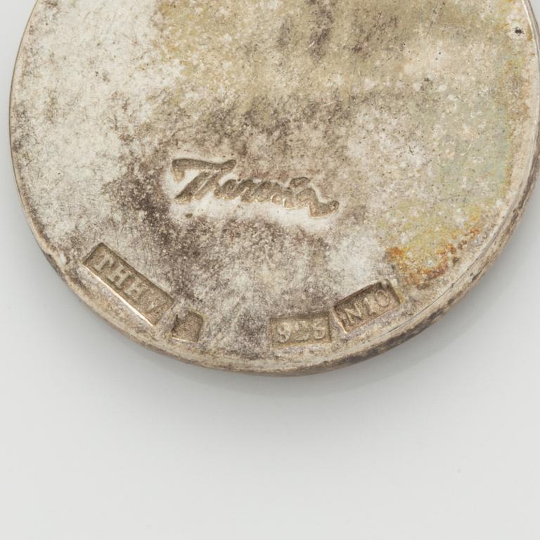 Theresia Hvorslev, a pair of earrings, silver.
