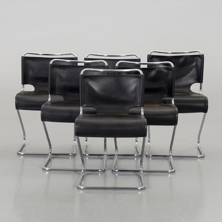 A SET OF 6 PASCAL MOURGUE CHAIRS, second half/end of 20th century.