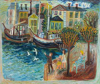 Elis Rydberg, "Norr Mälarstrand vid Stadshuset".