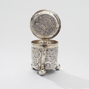 TANKARD, silver and gilt silver, Moscow 1757, Petr Semenov, weight 248 g.