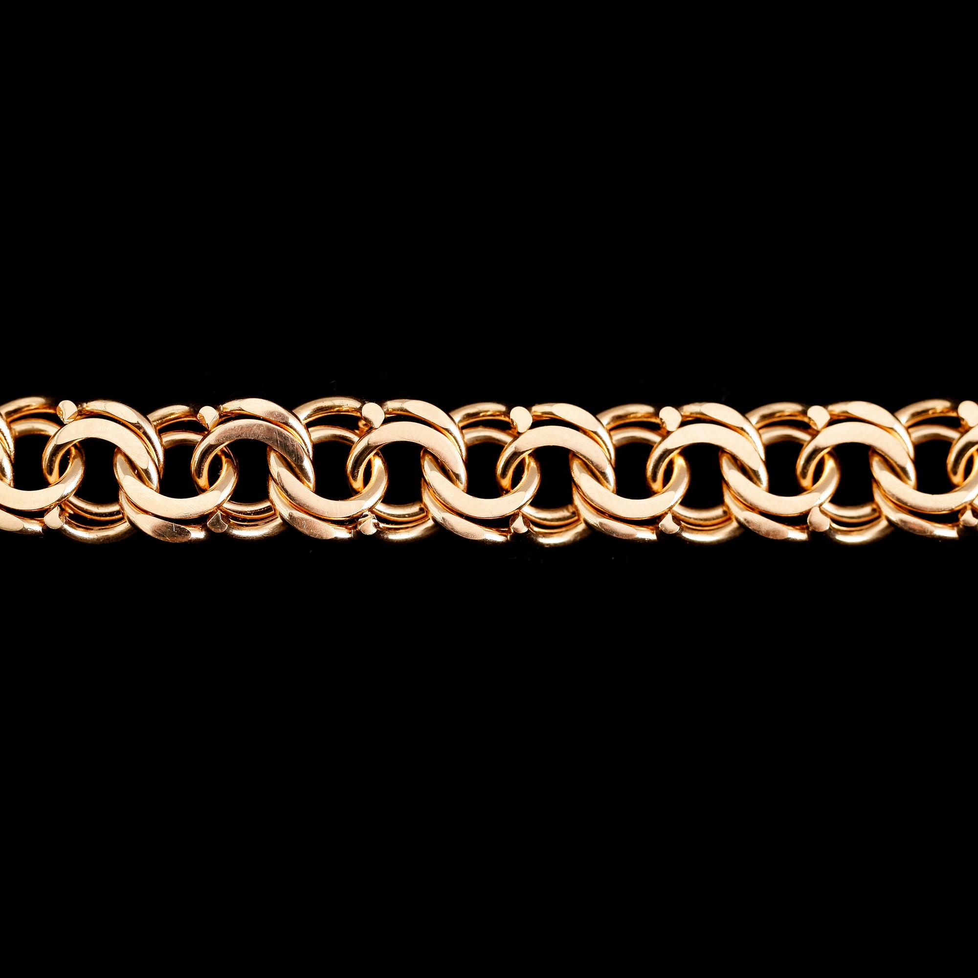 ARMBAND, 18 k guld, svenska stämplar. Vikt ca 42 g.