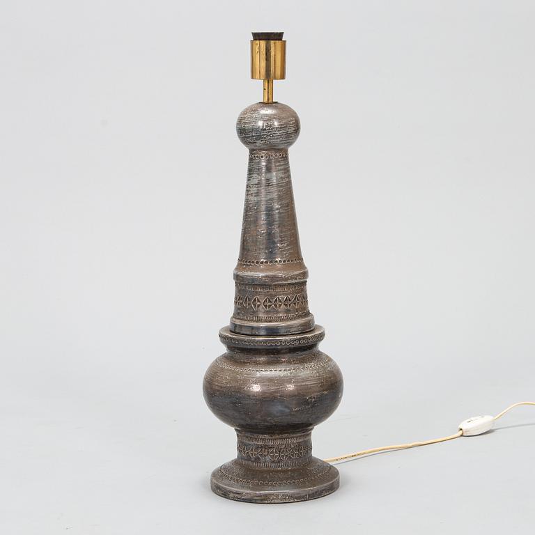Aldo Londi, a mid-20th-century ceramic floor lamp /table lamp for Bitossi, Italy.