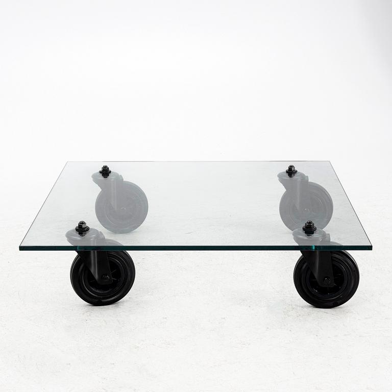 Gae Aulenti, Coffee table, “Tavolo con Ruote”, Fontana Arte, Italy, late 20th/early 21st century.