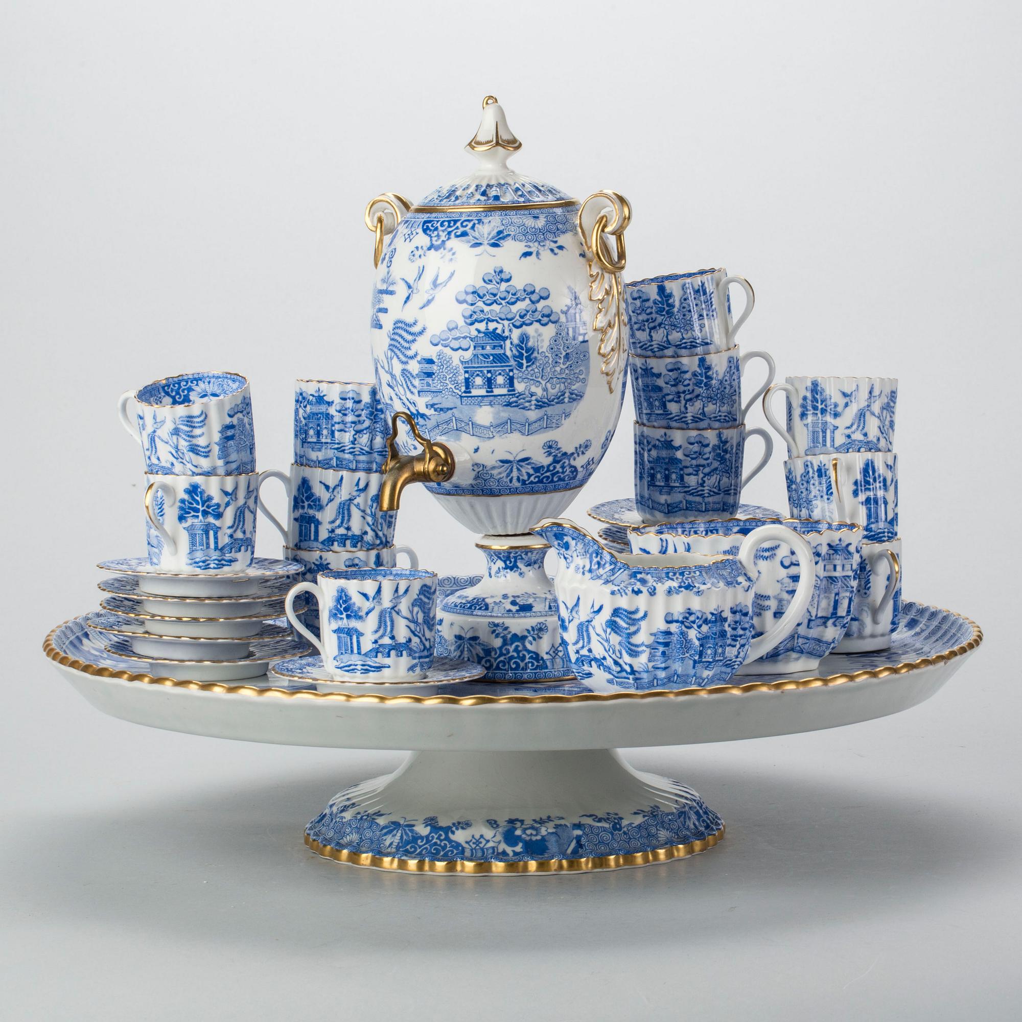 TESERVIS, 15 delar, Spode, Copelands, England.