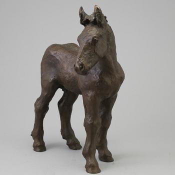 GUDRUN LAUESEN, skulptur, brons, signerad LG, Danmark, 1900-talets mitt.