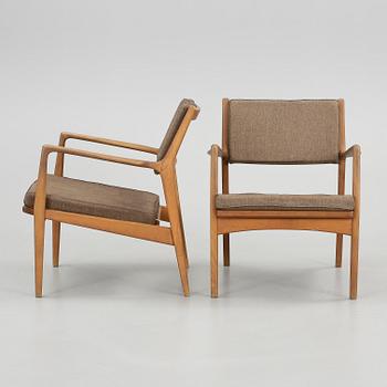FÅTÖLJER, ett par, JO Carlsson, Vetlanda, 1960-tal.