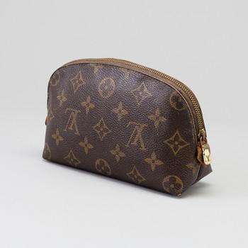 a LOUIS VUITTON make-up bag.