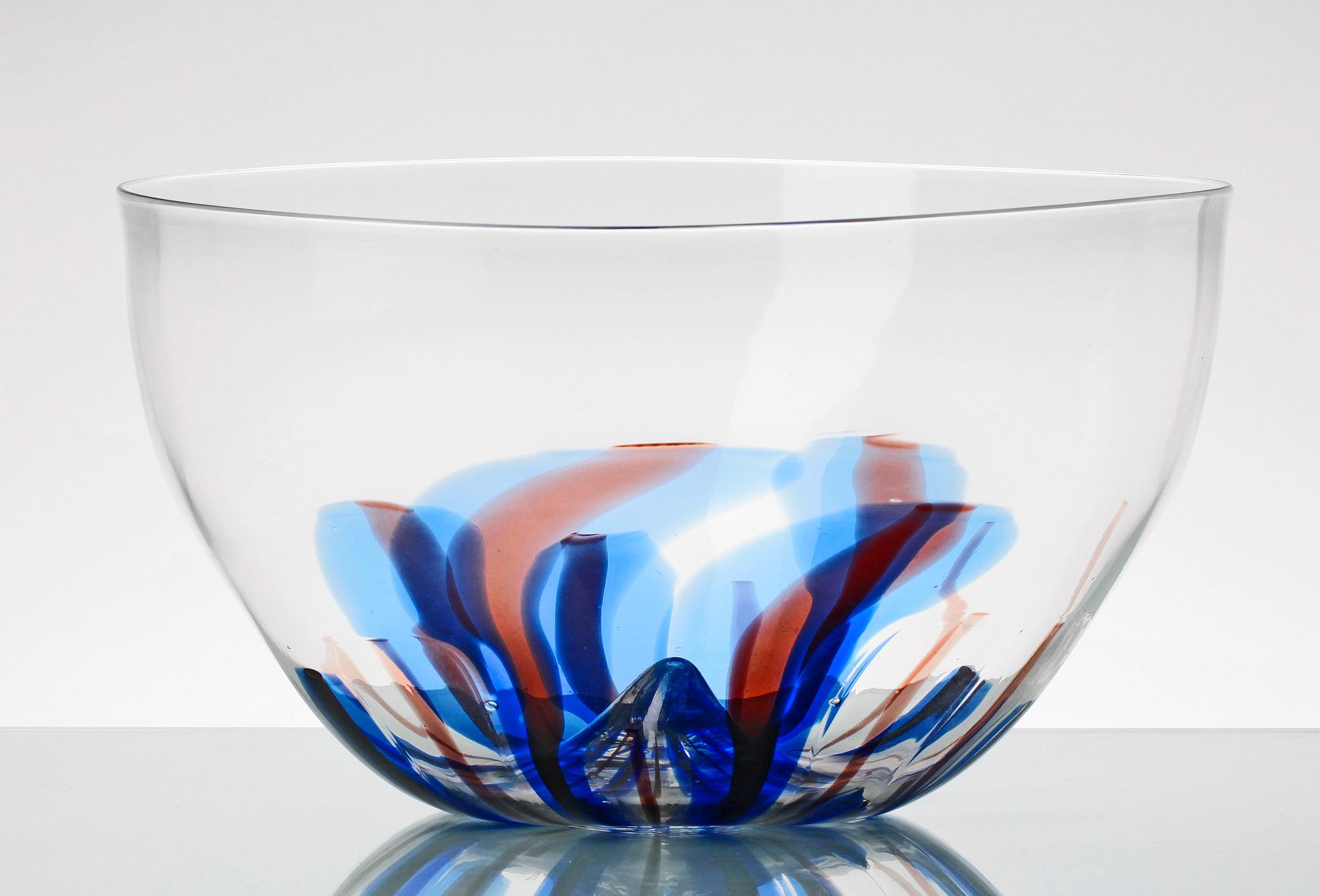 SKÅL, glas, Toso Vetro d'arte Murano, Italien, 1985.