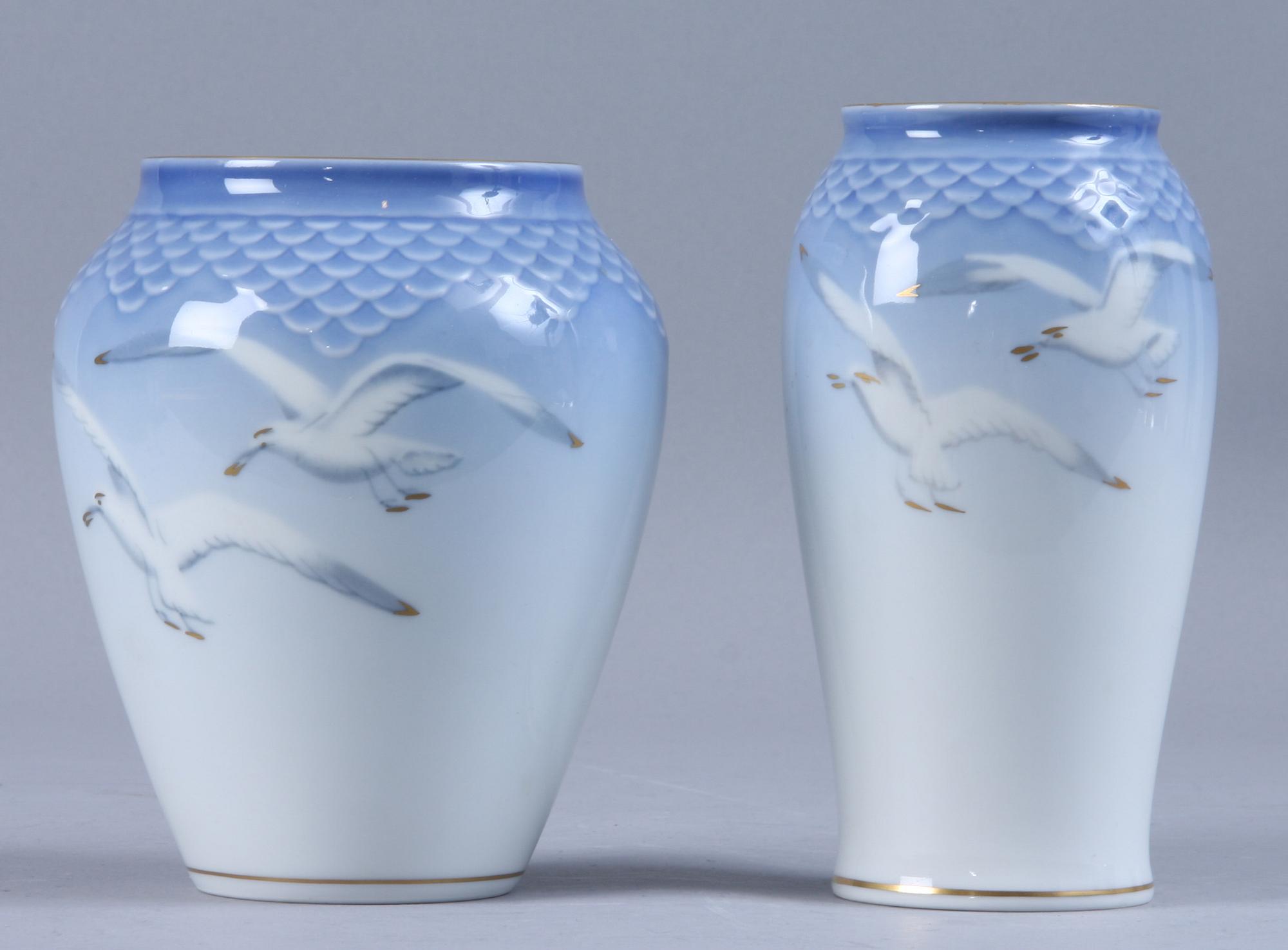 MAT OCH KAFFESERVIS, ca 110, delar "Måsen", porslin, Bing & Gröndahl och Kongl Dansk.