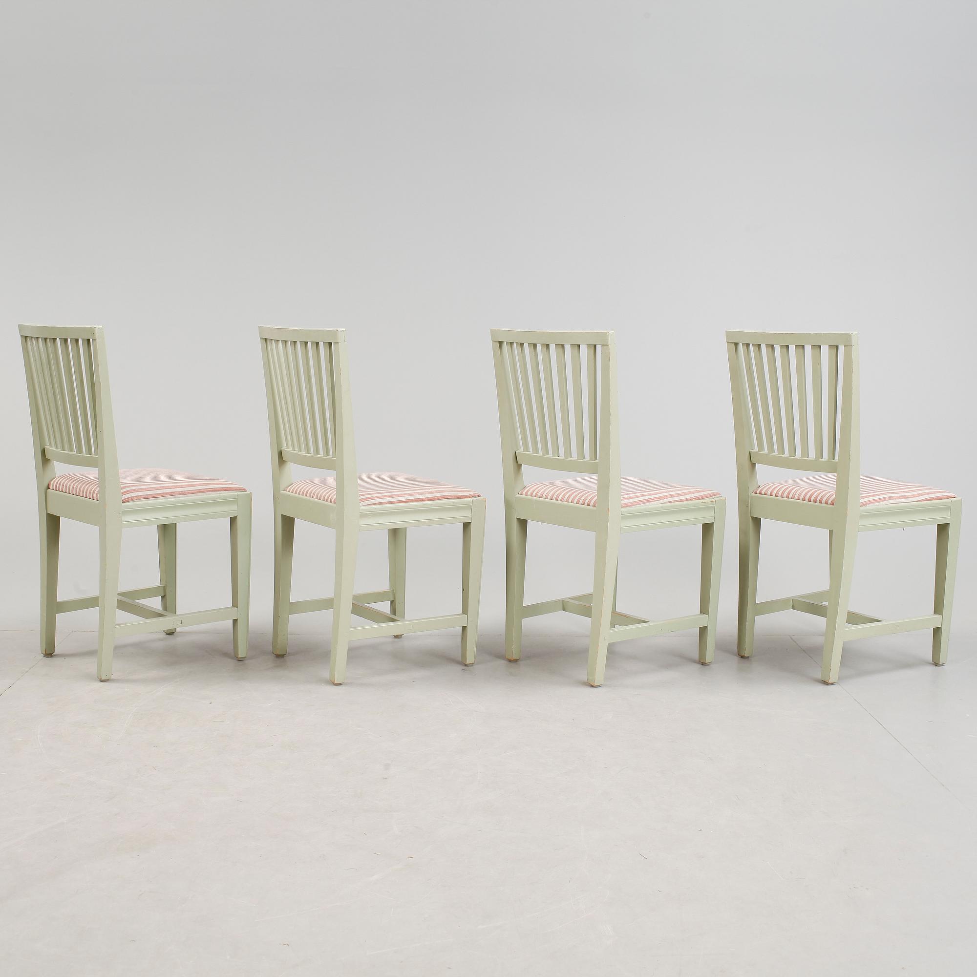 STOLAR, 8 stycken, 1900-talets början.