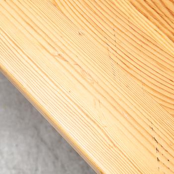 A pine bench, second half f the 20th century.