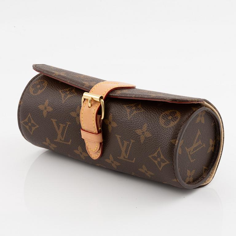 Louis Vuitton, klocketui, "3 Watch Case", 20 x 8 x 8 cm.