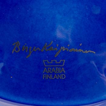 BIRGER KAIPIAINEN, a ceramic dish signed Birger Kaipiainen, Arabia, Finland.