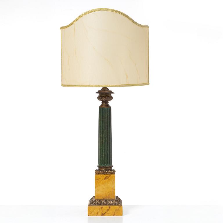 Bordslampor, ett par,  Empirestil, Acanto, Spanien, samtida.