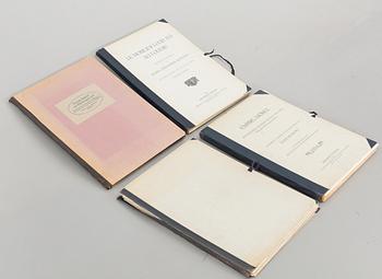 MAPPAR, 4 st, bland annat "Von der Empire zur Biedermeierzeit..." av J.A. Lux. Förlag Julius Hoffmann, Stuttgart, 1910.