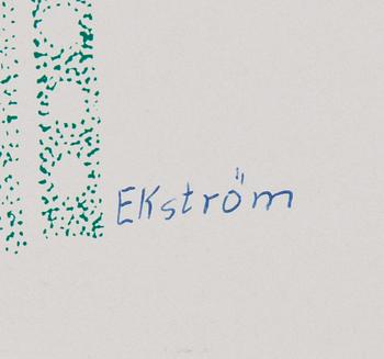 5 artworks, some of wich by Lena Cronqvist and Thea Ekström.