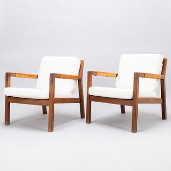 CARL GUSTAF HIORT AF ORNÄS, Two pairs of mid-20th-century 'Rialto' armchairs for  Puunveisto Oy - Träsnideri Ab.