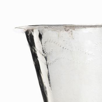 A Swedish silver beaker, mark of Johan Ascher, Växjö 1763.