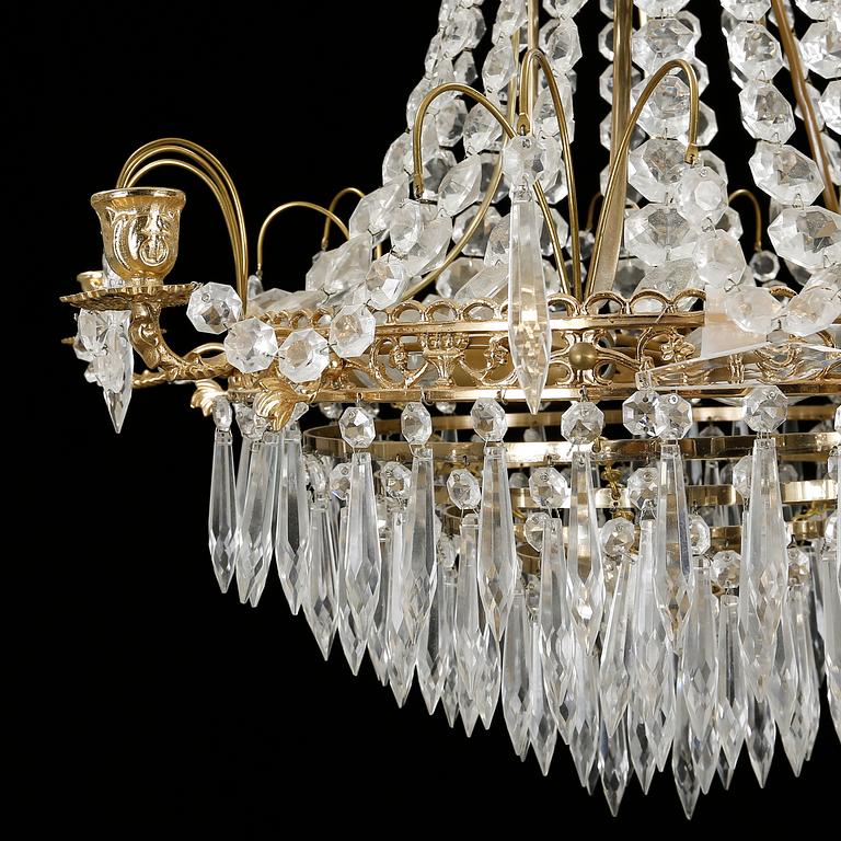 LJUSKRONA, 1900-talets slut. Höjd ca 65cm.