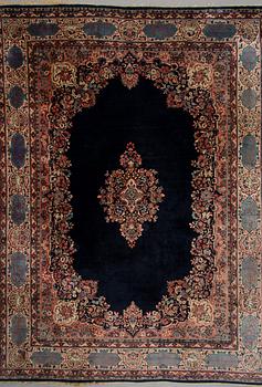 CARPET, old Keshan 365x271 cm.