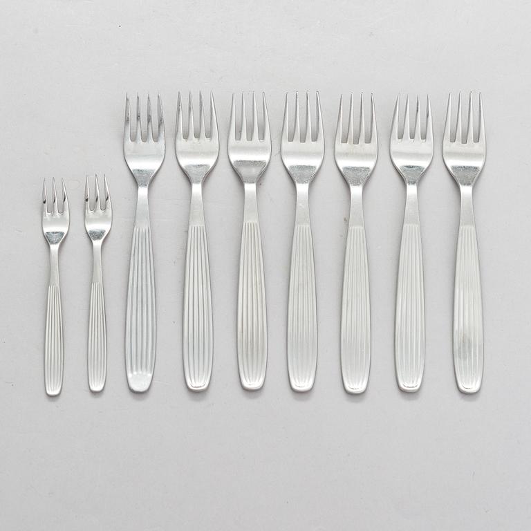 Kaj Franck, 23-piece 'Scandia' cutlery in stainless steel for Hackman Sorsakoski.