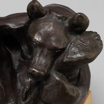CARL MILLES, Sculpture. Bronze, unsigned. Total height 19 cm.